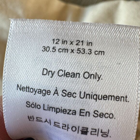 West Elm Woven Silk Patches Lumbar Pillow Cover Textural Geometric Midnight - Picture 6 of 9